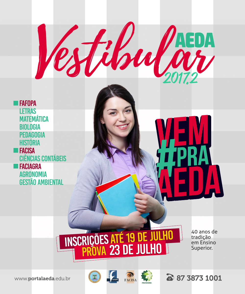 Vestibular 2017.2 – Conteúdos programáticos