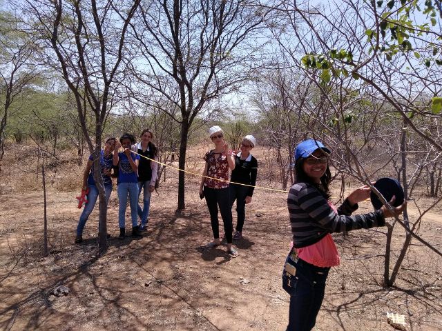 Universitários de Gestão Ambiental participam de aula prática sobre monitoramento ambiental