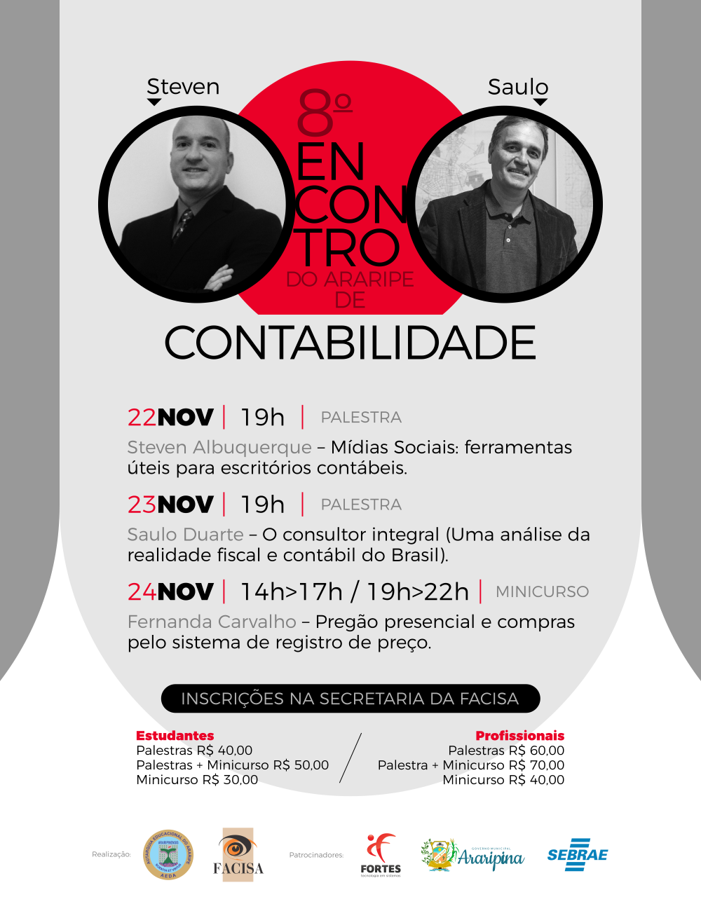 Aeda e Facisa promovem 8º Encontro do Araripe de Contabilidade, em Araripina