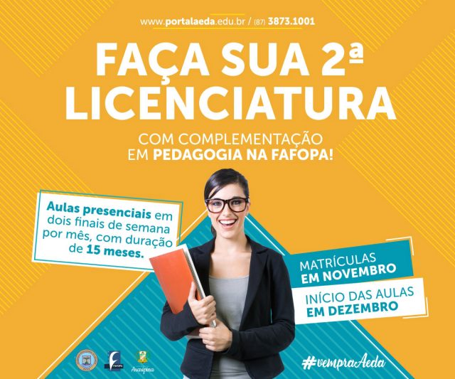 FAFOPA anuncia curso de Complementação em Pedagogia aos finais de semana