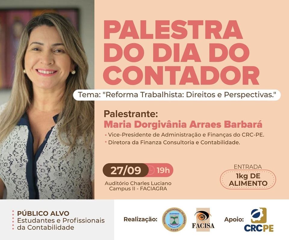 Facisa promoverá palestra em comemoração ao Dia do Contador