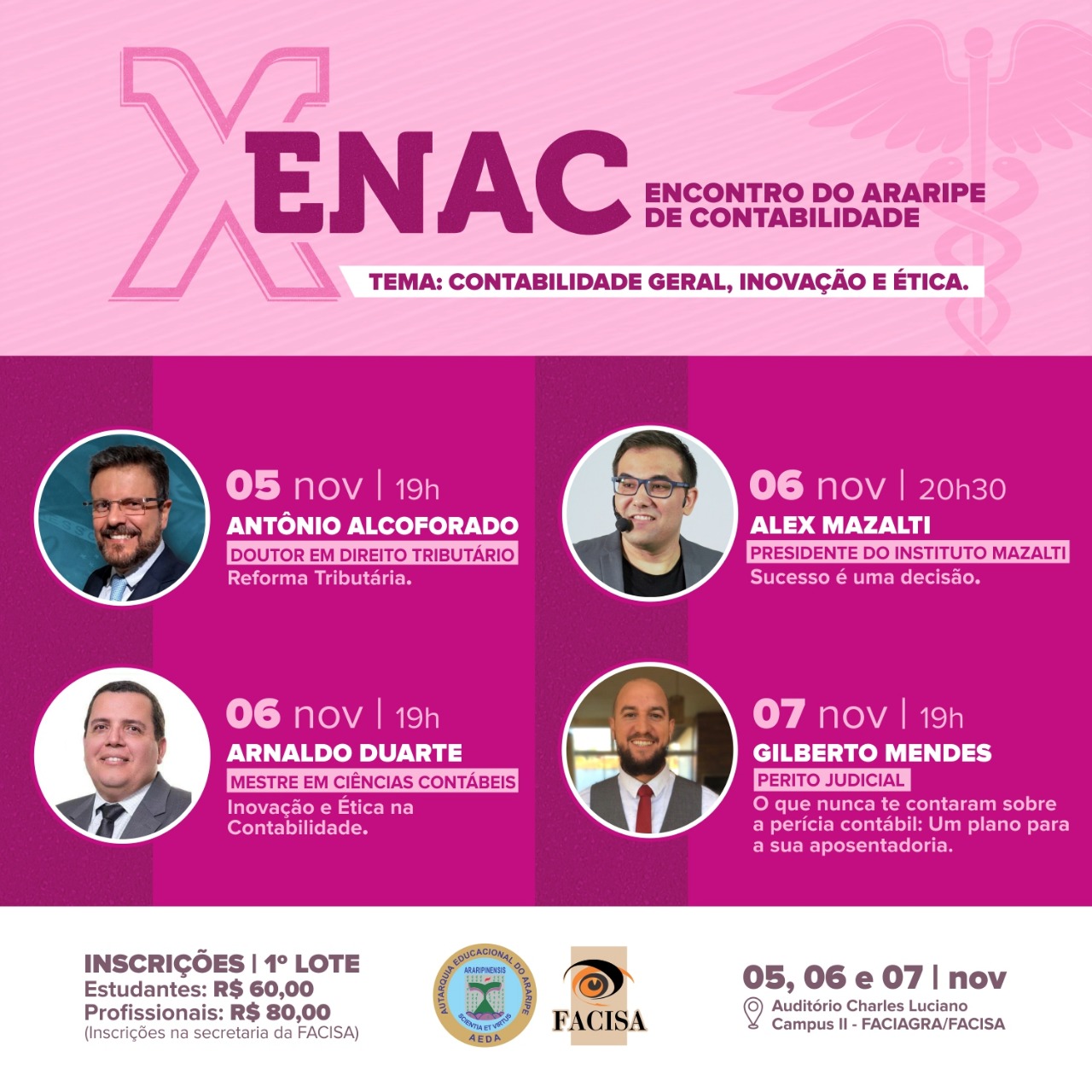 X Encontro do Araripe de Contabilidade acontecerá em novembro; Faça sua inscrição