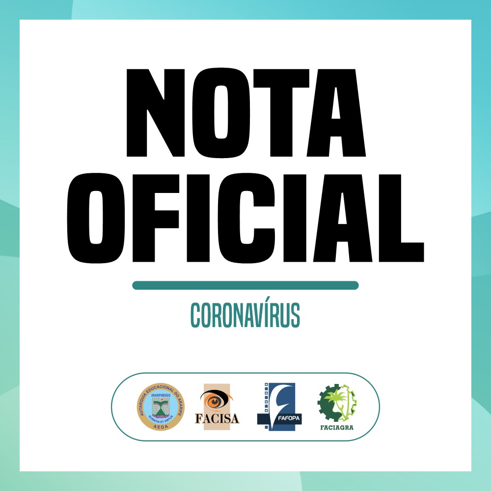 Nota Oficial da AEDA sobre o Coronavírus