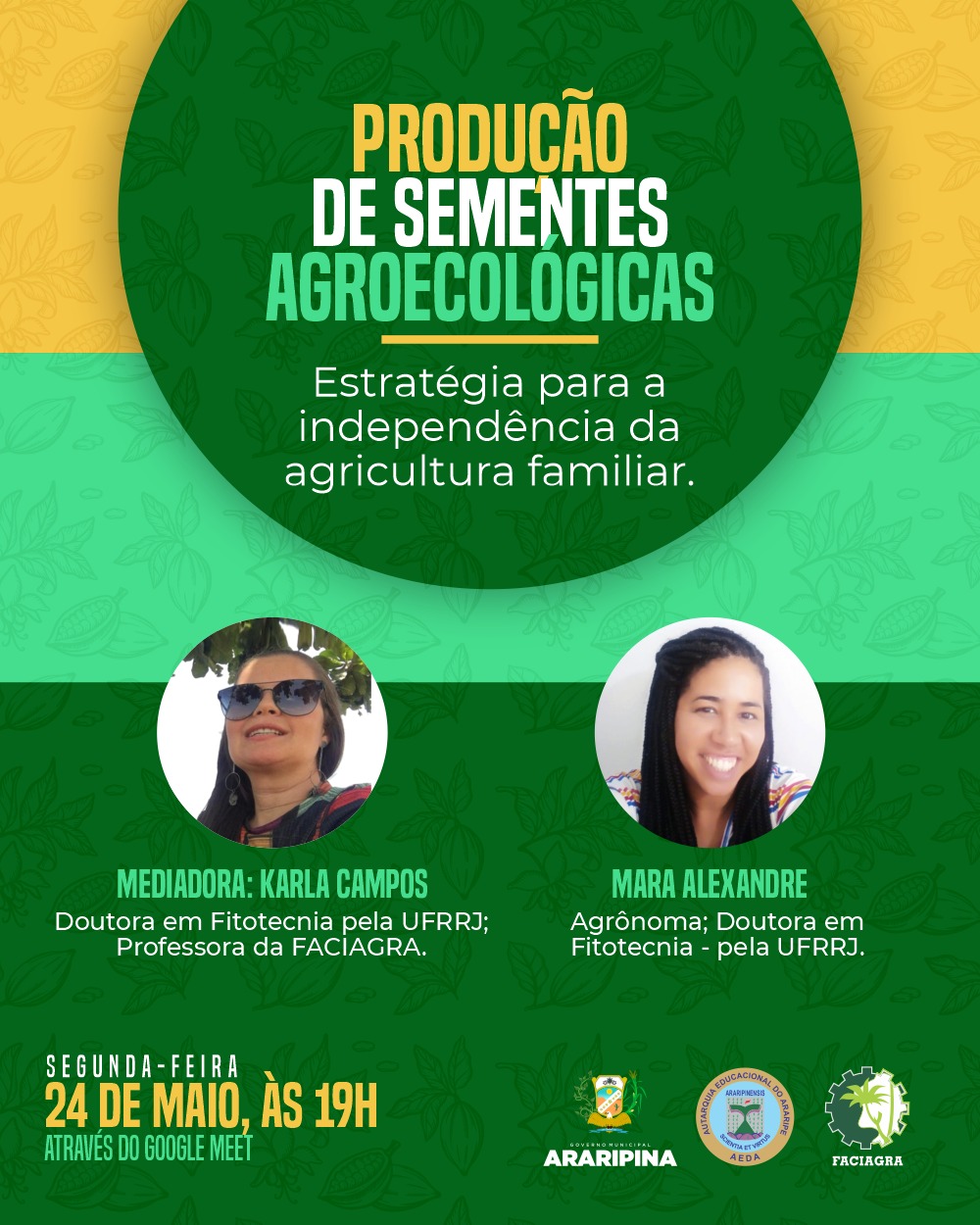 FACIAGRA promoverá bate-papo sobre a produção de sementes Agroecológicas: Estratégia para a independência da agricultura familiar