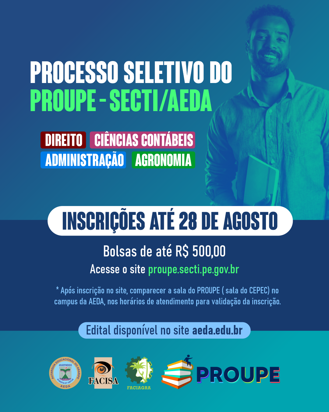 Edital de bolsas do PROUPE 2024